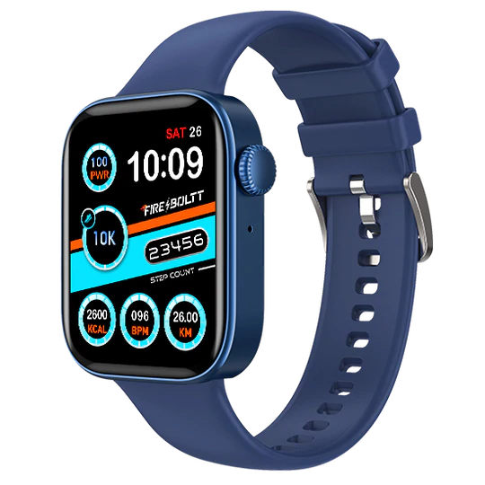 Fire Boltt Ring 2 Smartwatch blue color image 